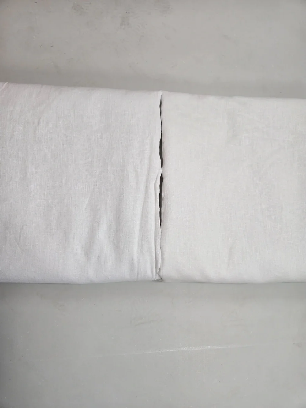 QUINCE Set Of 2 48x96 European Linen True Blackout Curtains White 9626